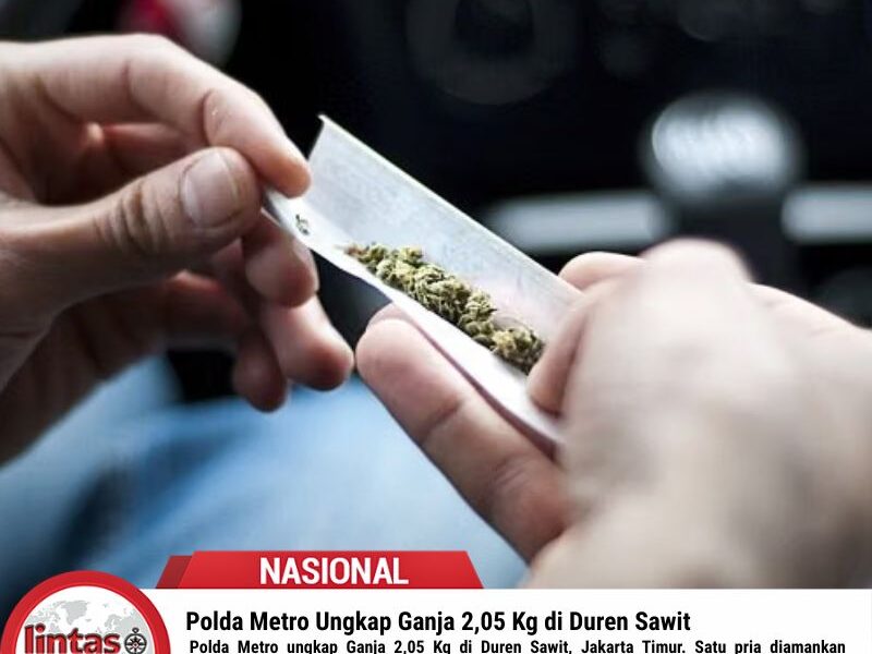 Polda Metro Ungkap Ganja 2,05 Kg di Duren Sawit