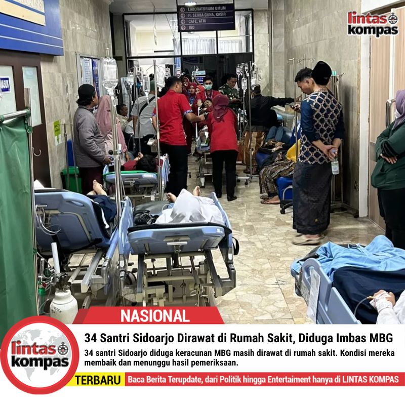 34 Santri Sidoarjo Dirawat di Rumah Sakit, Diduga Imbas MBG
