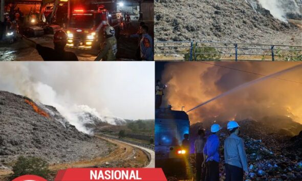 Kebakaran TPA Putri Cempo Meluas, Api Belum Padam