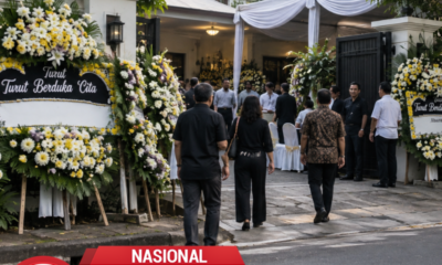 Rumah Duka Guruh Soekarnoputra Dipenuhi Karangan Bunga