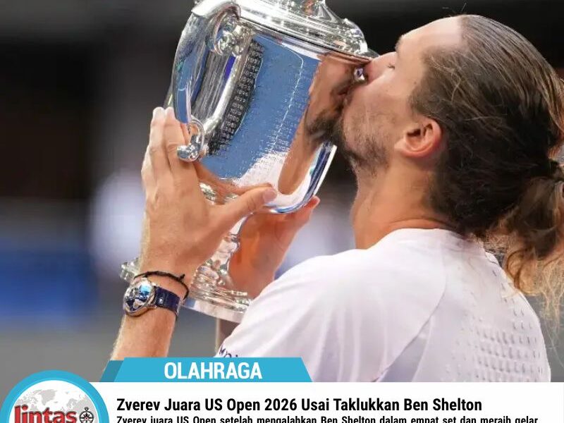 Zverev Juara US Open 2026 Usai Taklukkan Ben Shelton