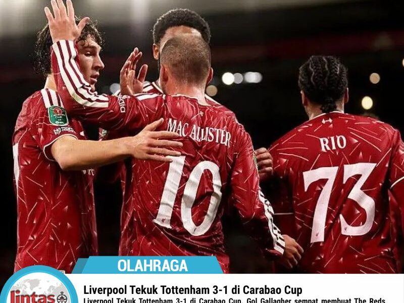 Liverpool Tekuk Tottenham 3-1 di Carabao Cup