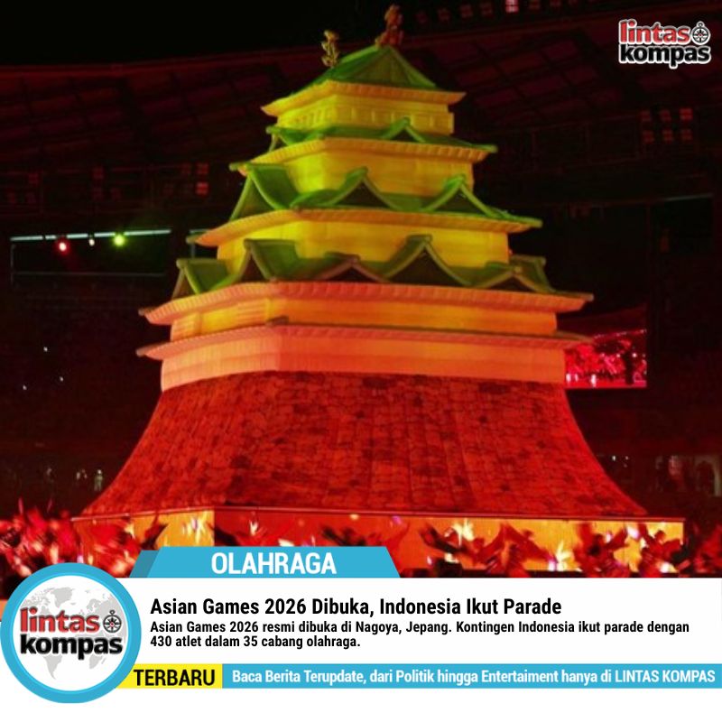 Asian Games 2026 Dibuka, Indonesia Ikut Parade