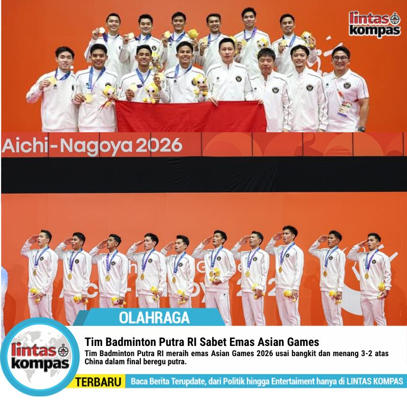 Tim Badminton Putra RI Sabet Emas Asian Games