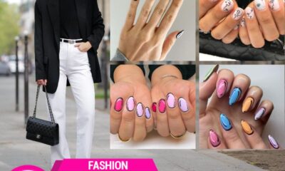 Outfit Fashion Nail Art 2D Outline untuk Tampilan Stylish