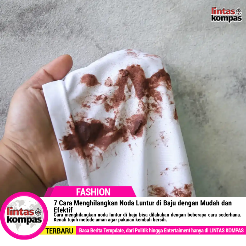 Cara Menghilangkan Noda Luntur di Baju dengan Mudah dan Efektif
