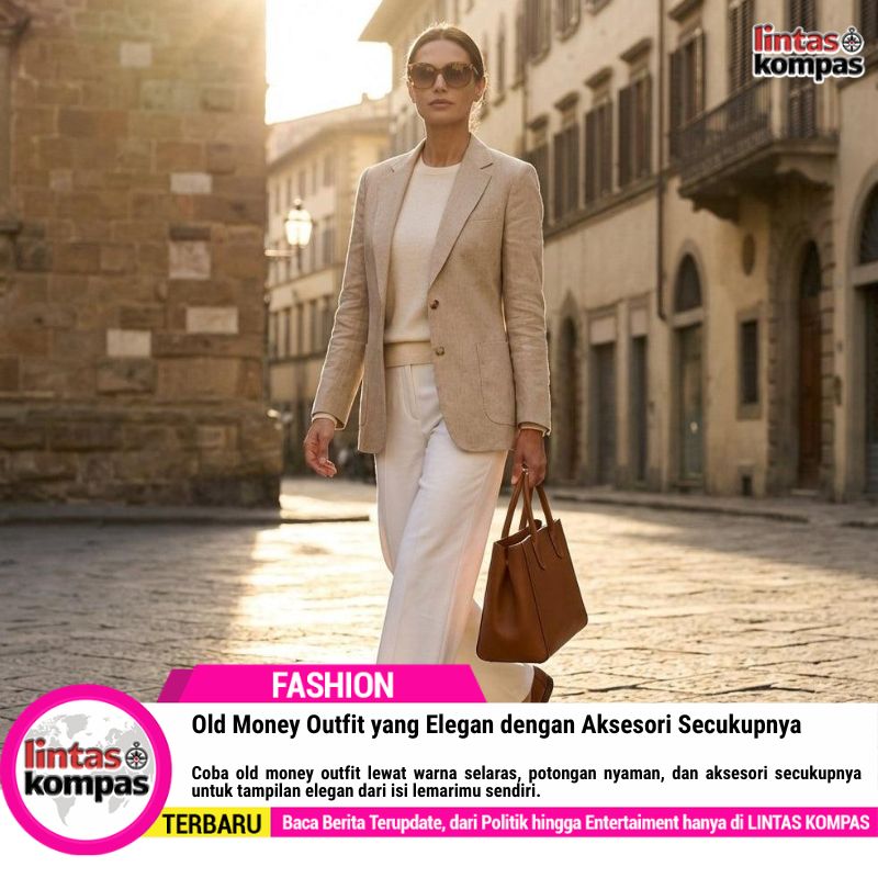 Old Money Outfit yang Elegan dengan Aksesori Secukupnya