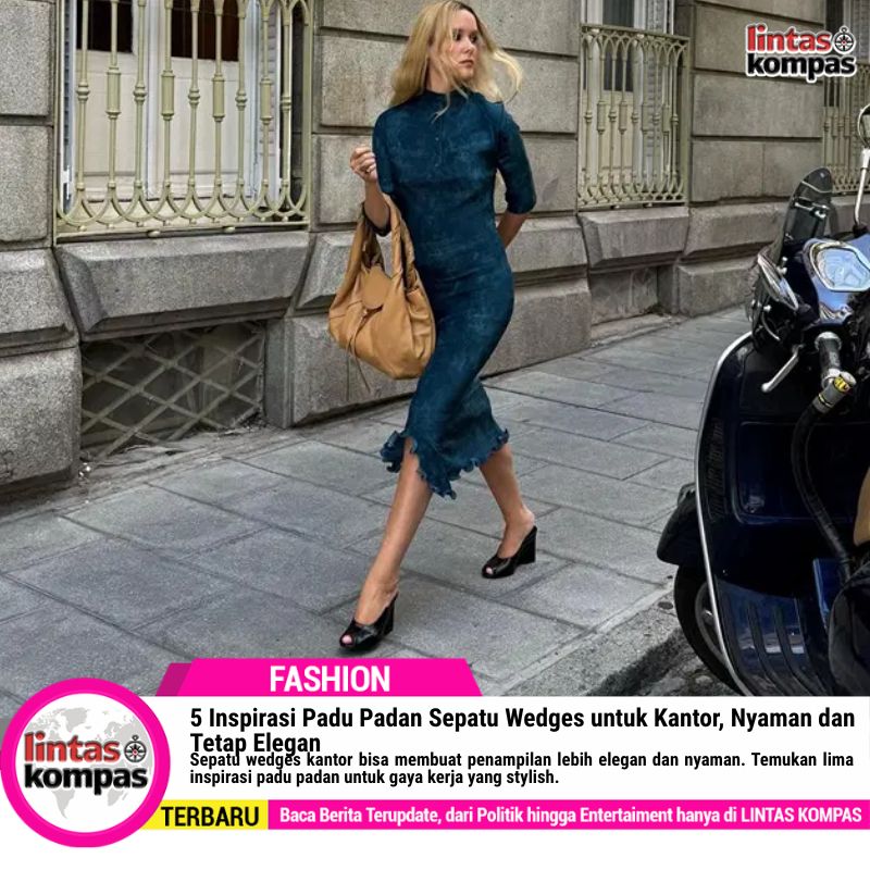 Padu Padan Sepatu Wedges untuk Kantor, Nyaman dan Tetap Elegan