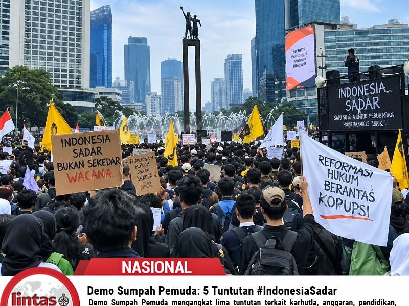 Demo Sumpah Pemuda: 5 Tuntutan #IndonesiaSadar