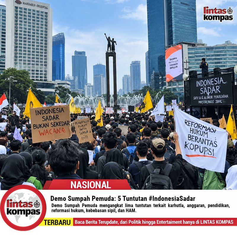 Demo Sumpah Pemuda: 5 Tuntutan #IndonesiaSadar