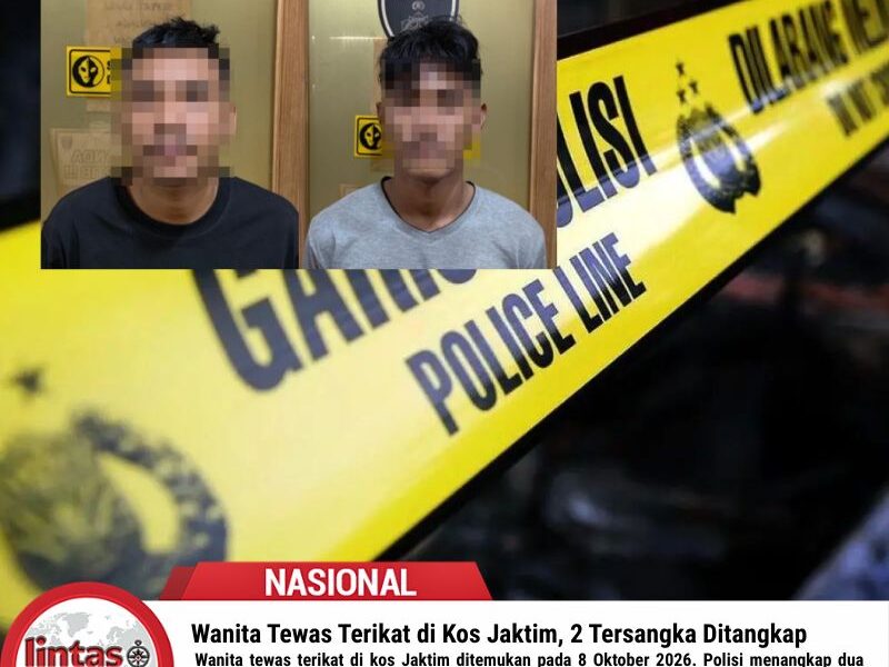 Wanita Tewas Terikat di Kos Jaktim, 2 Tersangka Ditangkap