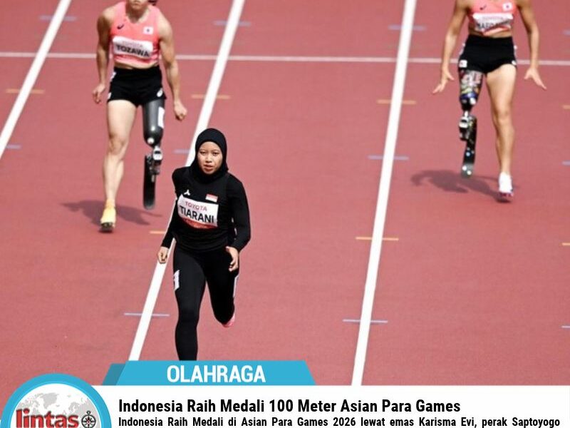 Indonesia Raih Medali 100 Meter Asian Para Games