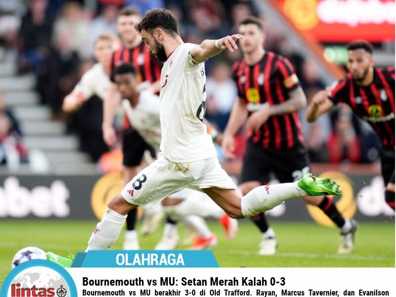 Bournemouth vs MU: Setan Merah Kalah 0-3