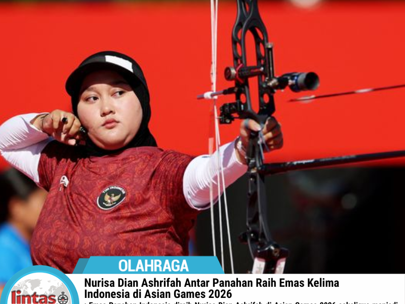 Nurisa Dian Ashrifah Antar Panahan Raih Emas Kelima Indonesia di Asian Games 2026